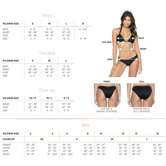 PQ Swim Sunshine Mila Tie Bottoms NWT SIZE M L - Picture 5 of 5